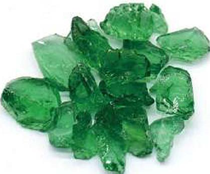 Dark Green Glass Rocks