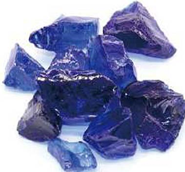 Dark Blue Glass Rocks