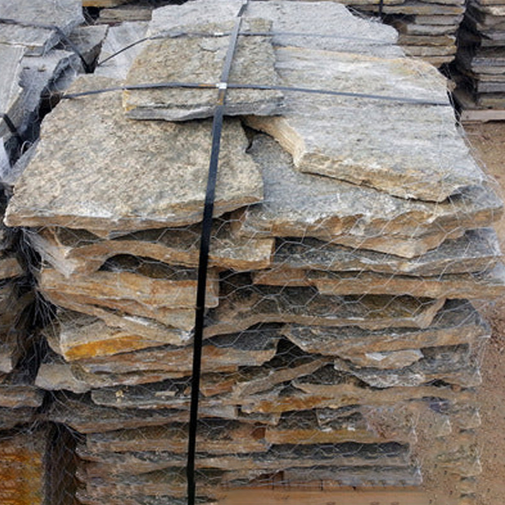 Quartzite Flagstone Mesquite Charcoal - Size 3/4" - 1 1/4"
