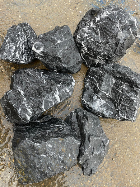 Boulder Black Storm Rock – The Gardens Nursery