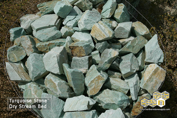 Turquoise Dry Stream Bed Stone