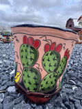 Brown Clay Cactus Planter Small
