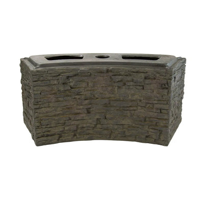 Small Curved Stacked Slate Base