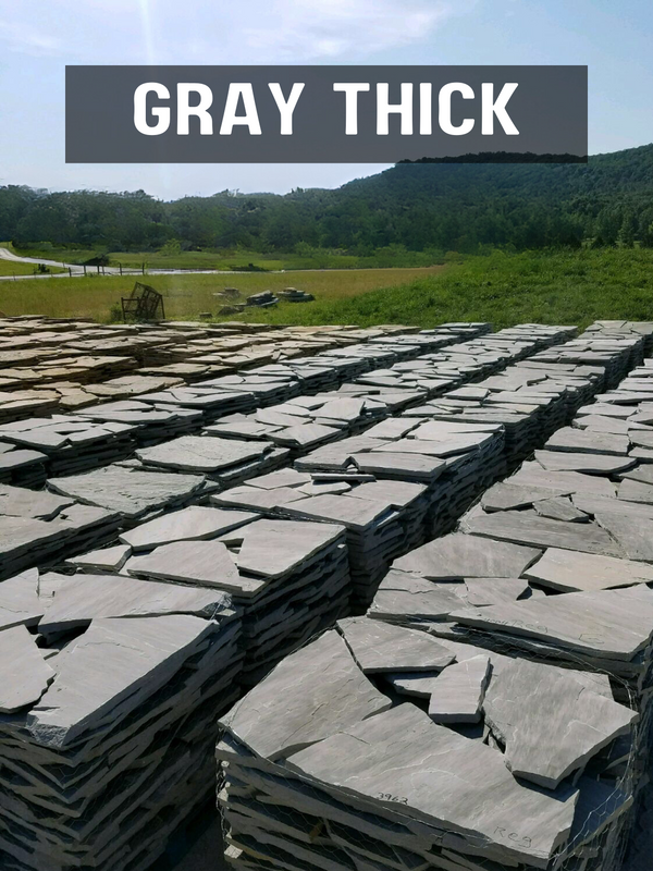 TN Flagstone Gray Thick 2 - 2 1/2"