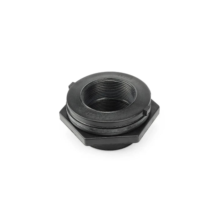 Black Poly Bulkhead Fitting 2″