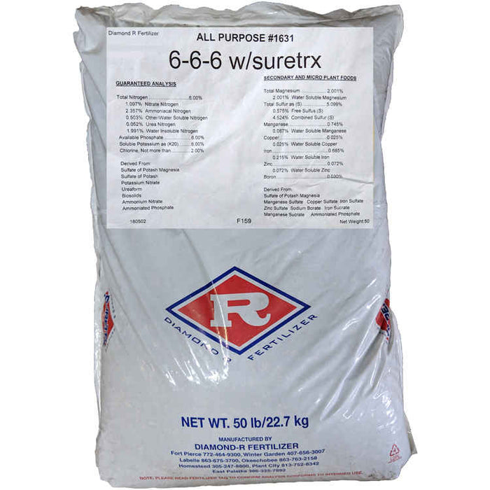 6-6-6 Fertilizer with Suretrx 50lbs