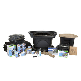 LARGE DELUXE POND KIT 21' X 26' WITH AQUASURGE 4000-8000 POND PUMP