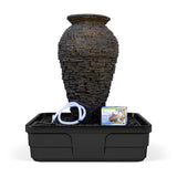 Stacked Slate Urn Fountain Kit 45″ H (114 cm)