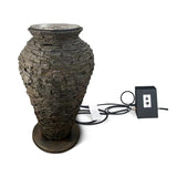 Fire and Water Stacked Slate Urn – Large