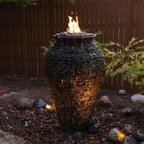 Fire and Water Stacked Slate Urn – Large