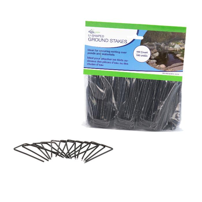 U-Shaped Ground Stakes – 100 Pcs