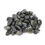 Decorative River Pebbles - Black 22Lb Bag