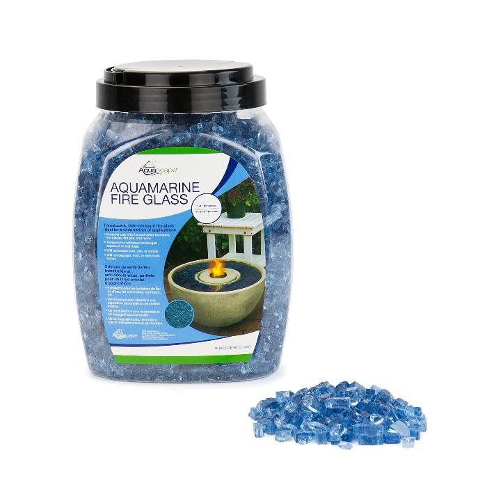 1/4″ Aquamarine Fire Glass