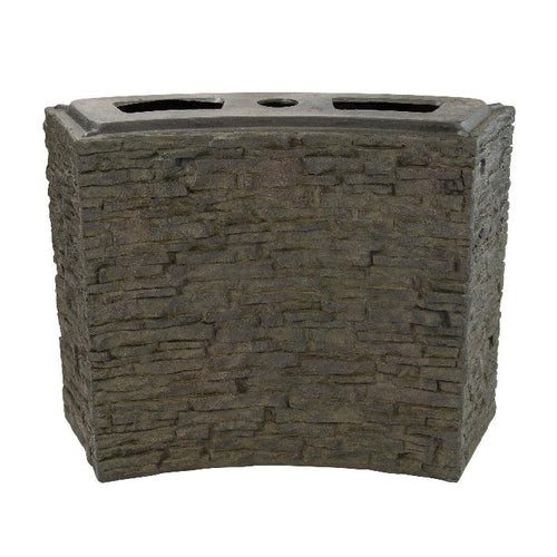 Stacked Slate Wall Base 26" H (66 cm)