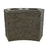 Stacked Slate Wall Base 26" H (66 cm)