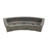 Stacked Slate Wall Topper Curved Front-Spill