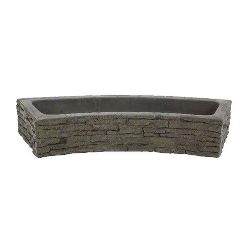 Stacked Slate Wall Topper Straight Quad-Spill