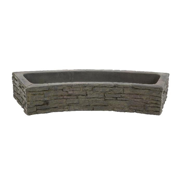 Stacked Slate Wall Topper Straight Quad-Spill