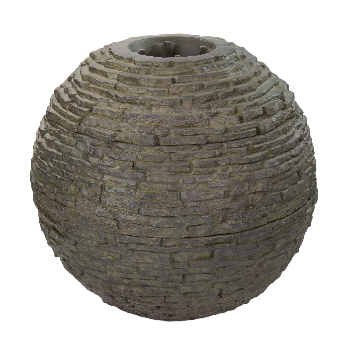 Stacked Slate Sphere 40" Dia (102 cm)