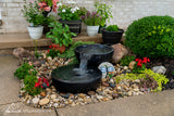 SPILLWAY BOWL AND BASIN FOUNTAIN KIT - IRON ORE - 19"/21" DIA (49/52 CM)
