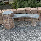 Basalt Curved Bench 47" (120cm)