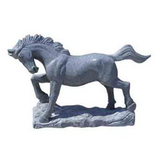 Grey Granite Horse Statue length 78" (200cm)