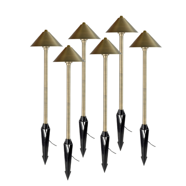 Dome Top Path and Area Landscape Light - LED Light 6-Pack