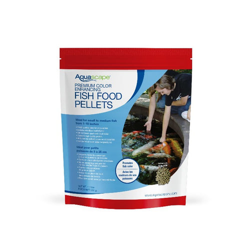 Premium Color Enhancing Fish Food Small Pellets - 1.1 lbs
