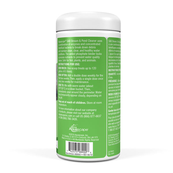 Sab Stream SAB Stream & Pond Cleaner - 1.1lb / 500g – The Gardens Nursery