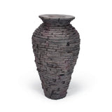 Stacked Slate Urn 33.5"H (85 cm)