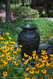 Stacked Slate Urn 33.5"H (85 cm)