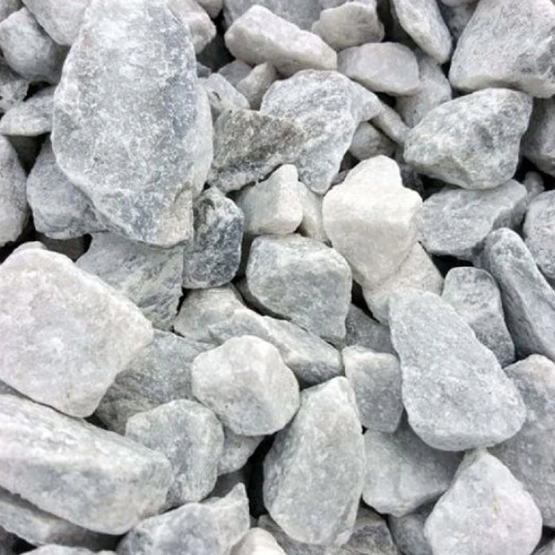 Bulk #4 Marble Chips Gray/White (1"- 1-1/2")