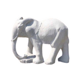 Gray Granite Elephant Sculpture 12" or 24"