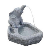 Grey Granite Elephant Basin Fountain height 24" (60cm)