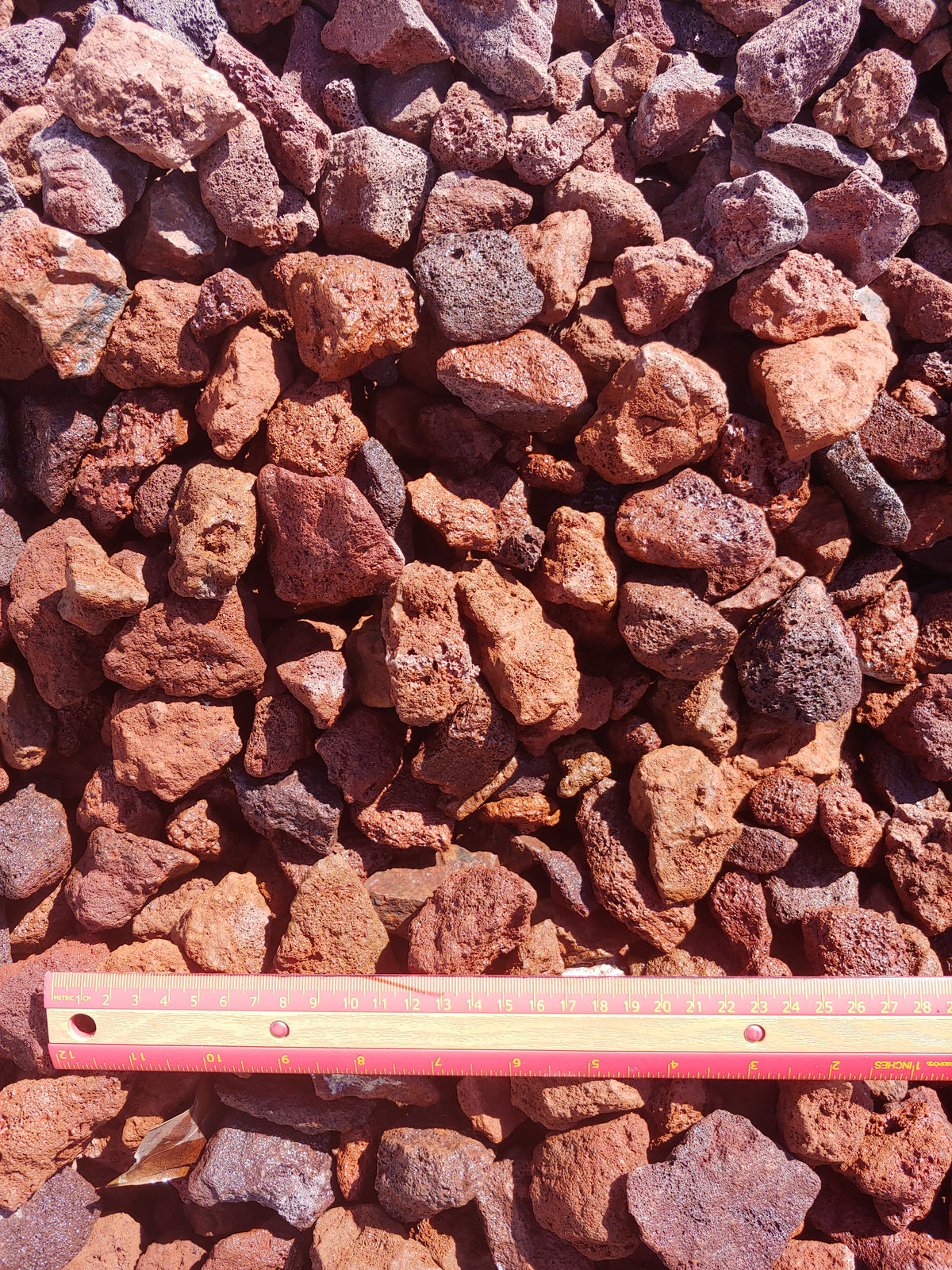 Bulk Lava Rock Red