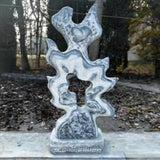 Whiter grey marble sculpture stone 63-65" (165cm)