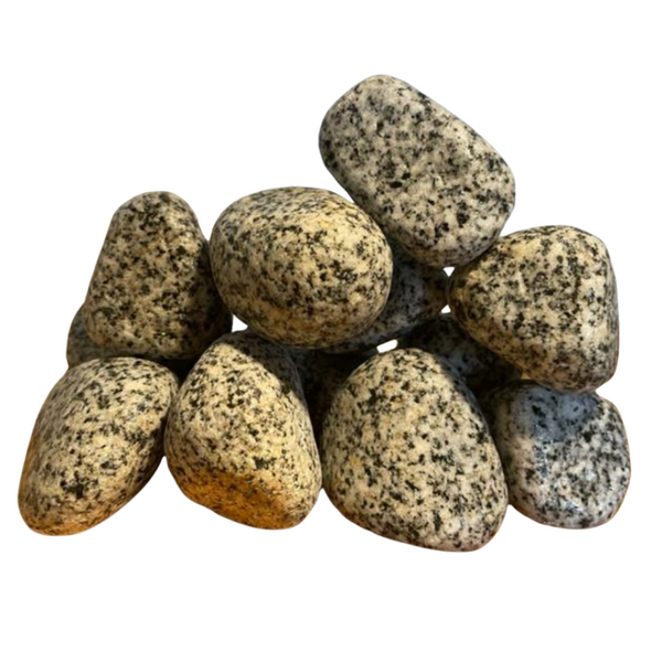 Tumbled Granite Pebbles (Salt & Pepper) – The Gardens Nursery