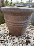 Medium Round Glazed Brown Pot