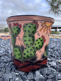 Brown Clay Cactus Planter Medium