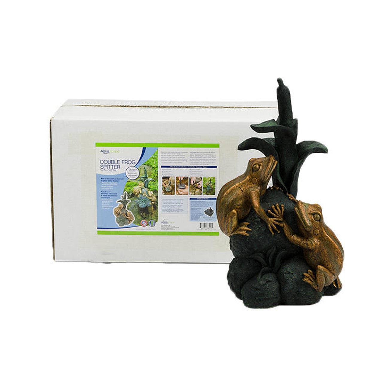 Double Frog With Cattail Spitter – The Gardens Nursery