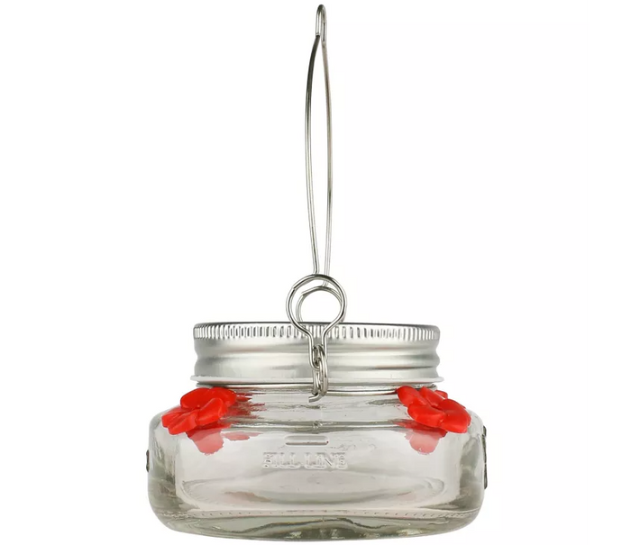 Mason Jar Hummingbird Feeder