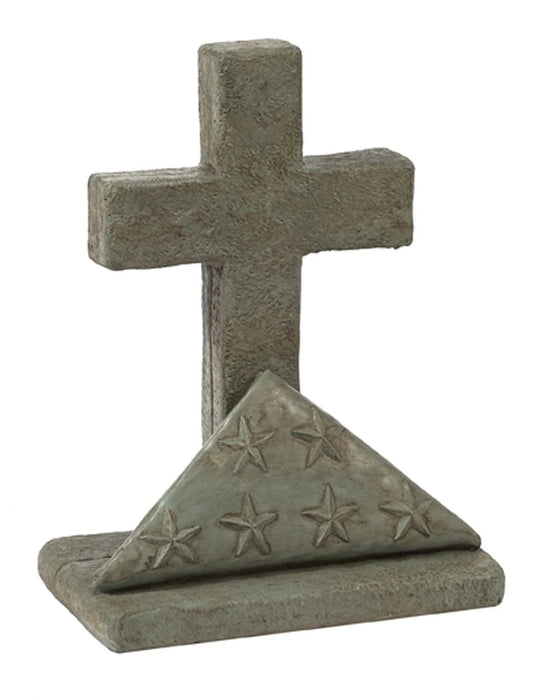 Statue - Flag and Cross
