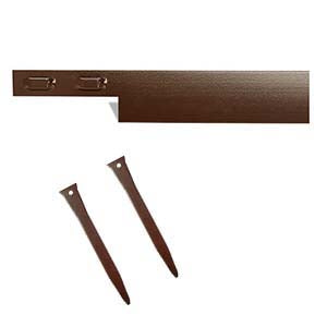 Steel Landscape Edging Kit - Brown