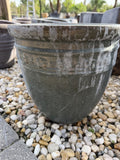 Medium Round Glazed Dark Green Pot