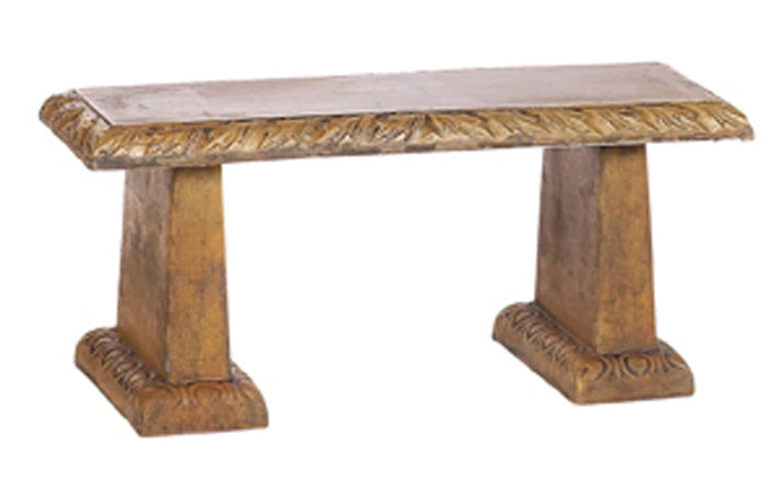 Bench - Straight Oak Leaf