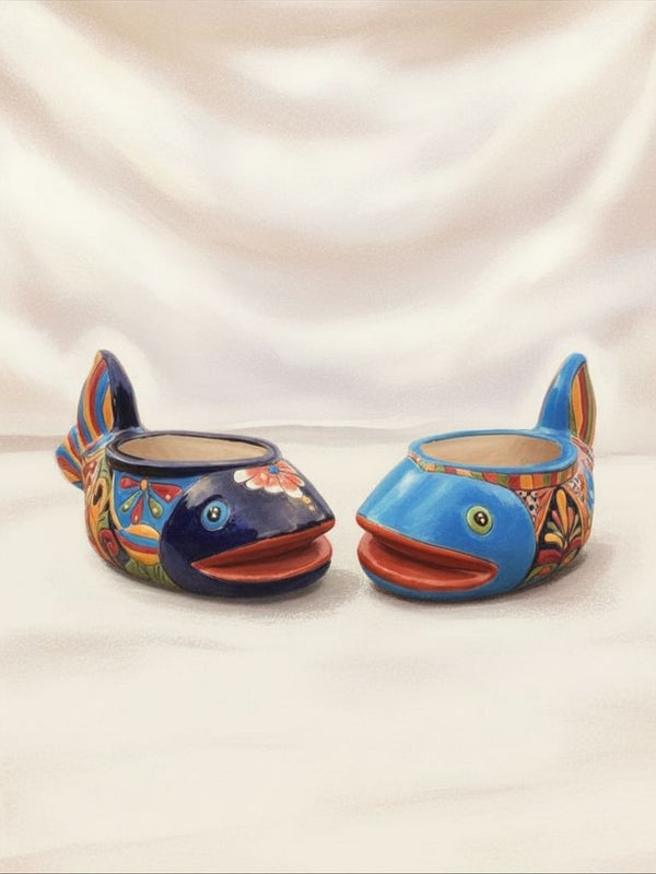 Colorful Little Fish Planter