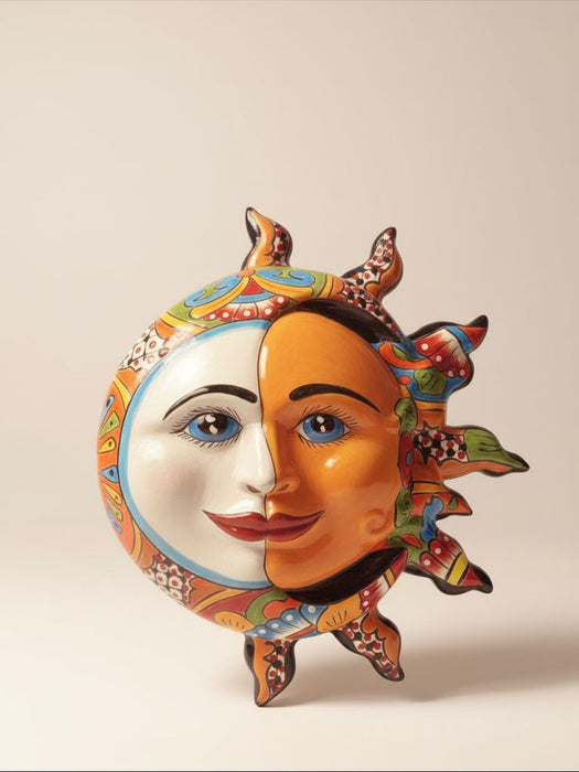 Colorful Moon and Sun