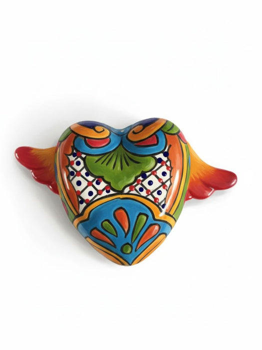 Colorful Heart with Wings