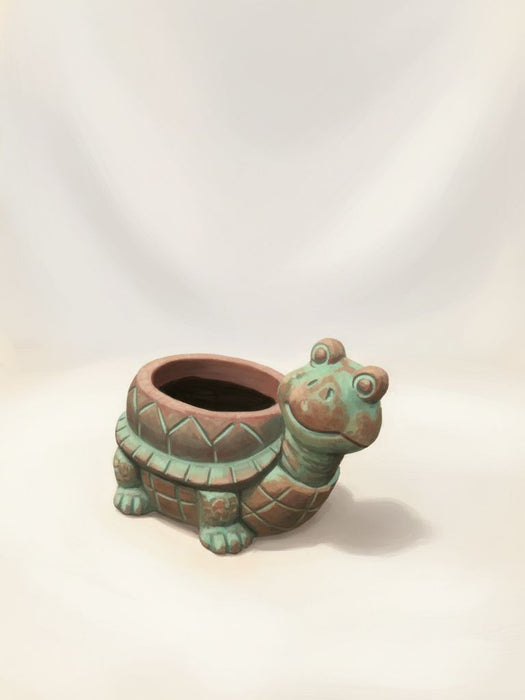 Turtle with Turned Head Planter