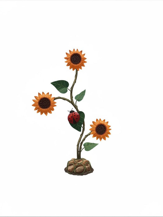 Sunflower with Ladybug